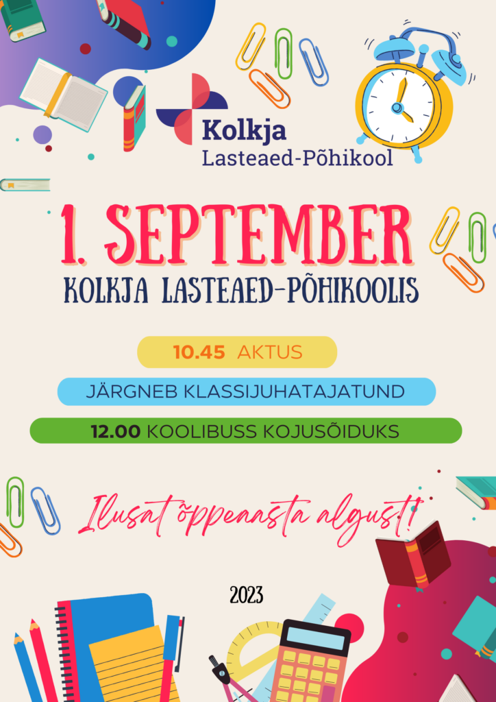 1. september Kolkja koolis