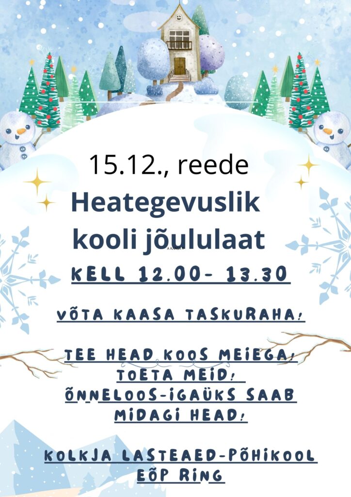 Heategevuslik jõululaat!